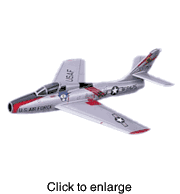 F - 84F Thunderstreak,  (USAF)  Silver. - click to enlarge