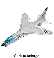 F - 8E Crusader, (NAVY). - click to enlarge