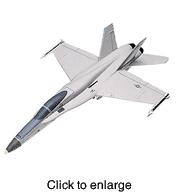 F/A - 18A Hornet, (MARINES). - click to enlarge