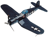 F4U - 1D  Corsair  Model Airplane (NAVY)