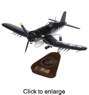F4U-4 Corsair Wood Airplane Model (MARINES) - click to enlarge