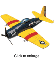 F8F - 1  Bearcat Model Airplane - click to enlarge