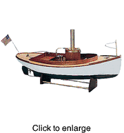 Fantail Launch II  Wood Boat Model Kit by Midwest - click to enlarge