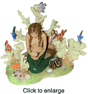 Fish and Mermaid Nautical Wood Collectible Set by Nature Crafts - click to enlarge