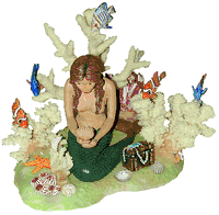 Fish and Mermaid Nautical Wood Collectible Set by Nature Crafts