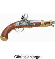 Flintlock Cavalry Pistol Replicia - click to enlarge
