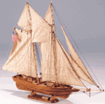 Flying Fish Wood Model Boat