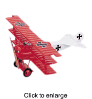 Fokker Dr 1   Red/White - click to enlarge
