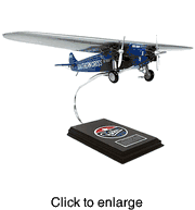 Fokker F-VII  Ford Trimotor Wood Model Airplane - click to enlarge