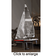 Fortune 612 III  - Almost Ready to Sail - Radio Control Racing Yacht  by Kyosho with 2.4 Ghz Radio by Kyosho - click to enlarge