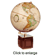 Four Square World Tabletop Globe 12"  -  Frank Lloyd Wright Collection - click to enlarge