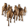 Galloping Horses Bronze Wall  Plaque