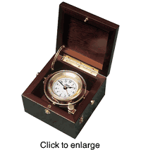 Gimballed Box Clock by Weems and Plath - click to enlarge