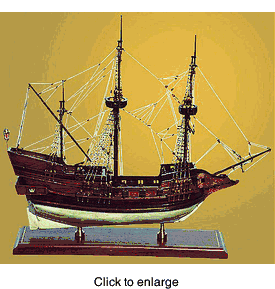 Golden Hind Model Ship - click to enlarge