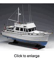 Grand Banks 46'  Wood and Fiberglass Model Boat Kit by Amati - click to enlarge