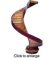 Grand Staircase  Authentic Models Museum Wood Architectural Model Collectible  - click to enlarge