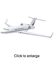 Gulfstream V Model Airplane - click to enlarge