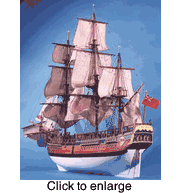 H.M.S. ENDEAVOUR - click to enlarge