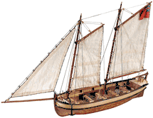 H.M.S. Endeavour Long Boat Wood Model Boat Kit by Artesania Latina
