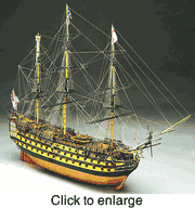 H.M.S. Victory Wooden Model Kit by Mantua Panart - click to enlarge