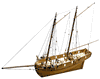 H.M. Schooner Ballahoo Wood Model Ship Kit by Caldercraft / JoTiKa