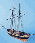 H.M. Schooner Pickle Wood Model Ship Kit by Caldercraft / JoTiKa