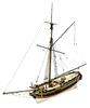 H.M. Yacht Chatham Wood Model Ship Kit by Caldercraft / JoTiKa