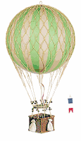 Hanging Helium Balloon (Decorative) Royal Aero True Green 12"
