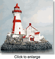 Harbour Lights Lighthouse East Quoddy Head New Brunswick Canada - click to enlarge