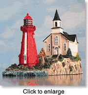 Harbour Lights Lighthouse La Martre Quebec Canada - click to enlarge