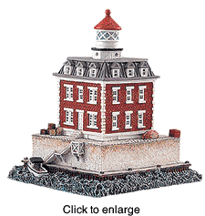 Harbour Lights Lighthouse: New London Ledge, CT. - click to enlarge
