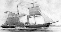 HARRIET LANE CIVIL WAR GUNBOAT / RIVERBOAT