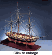 HMS Snake Wood Model Ship Kit by Jotika / Caldercraft - click to enlarge