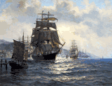Hong Kong Harbor by Charles Vickery