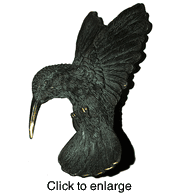 Hummingbird Hidden Doorbell - click to enlarge