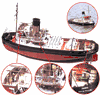 Imara Twin Screw Harbor Tugboat Model Kit by Caldercraft / Jotika