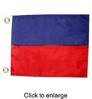 Individual Marine Grade Nautical Signal Flag Letter E  -  Size O - click to enlarge