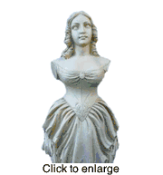Jenny Lind 2 Ship's Figurehead. - Unpainted - click to enlarge