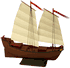 Jr Chinese Junk Model Kit by Dumas - Plastic and Wood