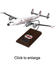 L-1049 Super Constellation TWA Wood Model Airplane - click to enlarge