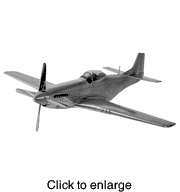 Large P51 Mustang Model Airplane - click to enlarge