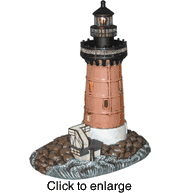 Lefton Delaware Breakwater Rotating Beacon Lighthouse - click to enlarge