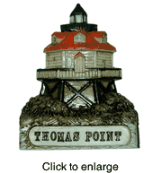 Lefton Thomas Point Lighthouse Magnet - click to enlarge
