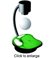 Levitating Golf Ball - click to enlarge