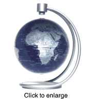 Levitating World Globe  - click to enlarge
