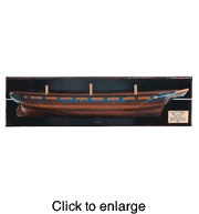 Lightning Wood Model Ship Half Hull - click to enlarge