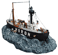 Lightship Huron  Model Ship by Anchor Bay with case