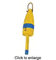 Lobster Buoy Float Nautical Decor 19.5" - click to enlarge