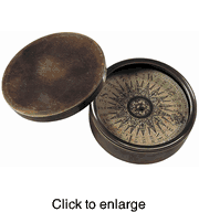  Lodestone Replica Compass with Bronze Finish - click to enlarge