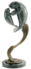 Mama and Baby Manatees Bronze Sculpture
